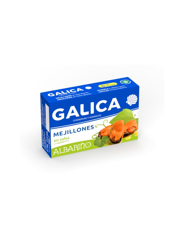 Mussels in wine Albariño sauce Galica 111 gr.