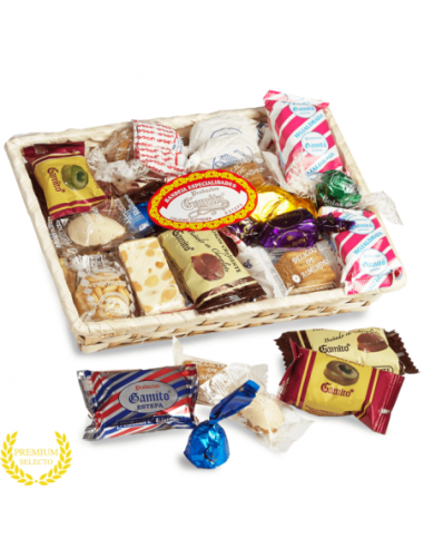 Panier d´assortiment de Noël Gamito 1,4 kg.