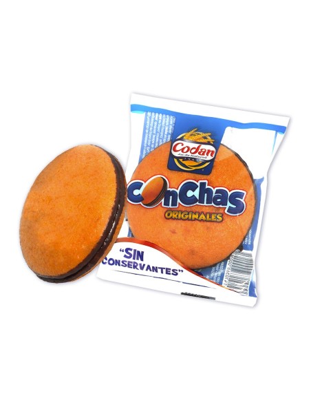 Conchas de chocolate Codan 1,760 kg.