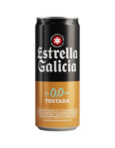 Geröstetes Bier 0,0 alkoholfrei Estrella Galicia 6 ud x 33 cl.