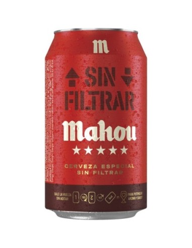 Unfiltered Mahou beer 8 ud. x 33 cl.