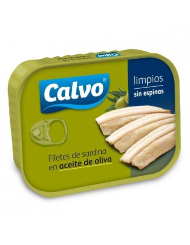 Filetes de sardina en aceite de oliva Calvo 70 Gr.