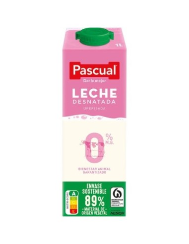 Leche desnatada Pascual 1 l.