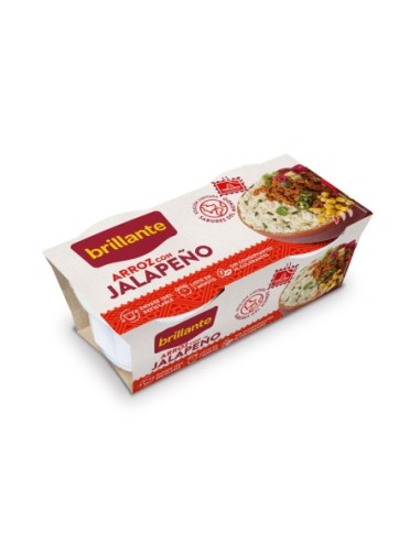 Riz Brillante avec jalapeño pack 2 unités. 250 gr.