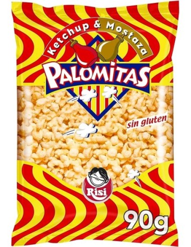 Palomitas sabor ketchup y mostaza Risi 90 gr.