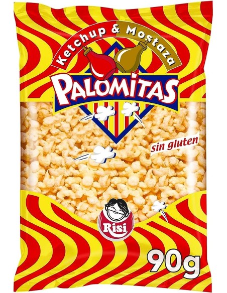 Ketchup et de moutarde aromatisée popcorn Risi 90 gr.