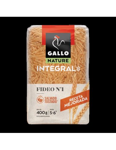 Nouilles nº 1 intégrales Gallo Nature 400 gr.