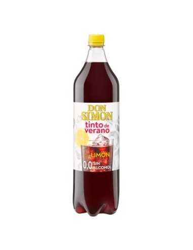 Tinto de verano con limón sin alcohol Don Simón 1,5 l.