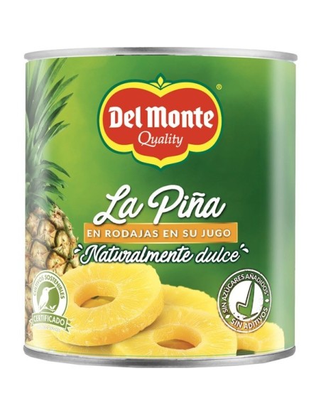 Chopped pineapple in its juice Del Monte 820 gr.