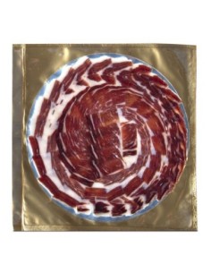 Teller Ibérico-Schinken, Feldköder 50 % Messerschnitt Hnos. Hoyos 100 gr. 2