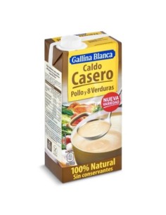 Caldo de pollo y 8 verduras Gallina Blanca 1 l.