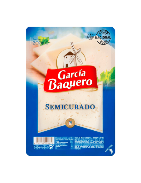 García Baquero sliced semi-cured cheese 200 gr.