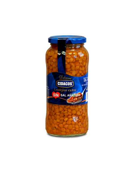 Lentejas cocidas Cidacos 570 gr.