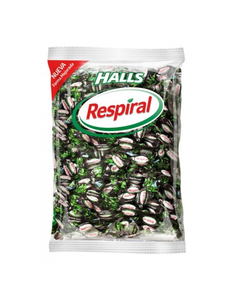 Bonbons mentholés à la réglisse Respiral Halls 1 kg