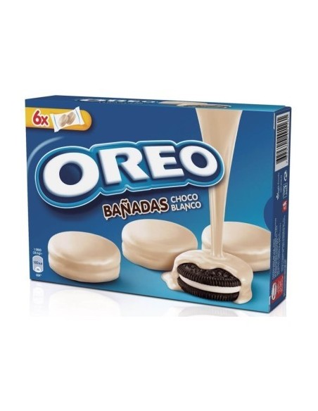 Biscuits trempés dans du chocolat blanc Oreo 246 gr.
