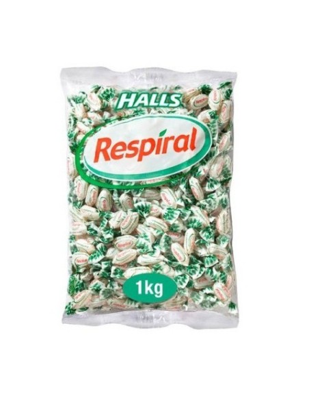 Caramelos eucaliptus mentol Respiral Halls 1 kg