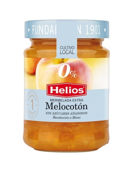 Mermelada de melocotón 0% azúcares añadidos Helios 280 gr.