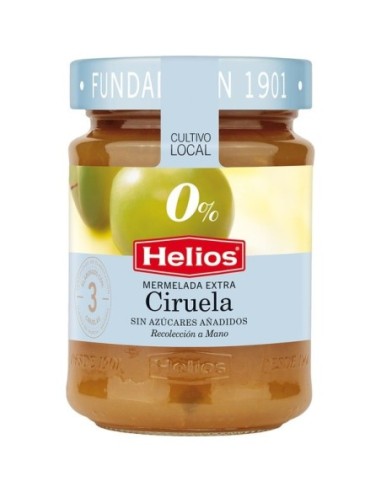 Mermelada de ciruela sin azúcares añadidos Helios 280 gr.
