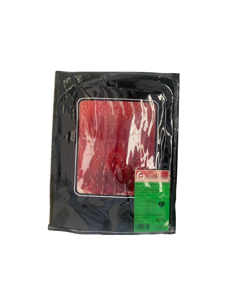Jamón ibérico de cebo campo loncheado Gregorio Rdguez.100 gr.