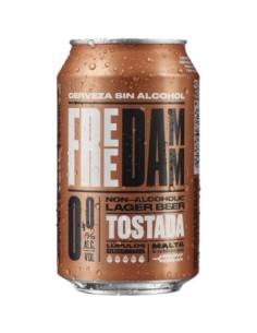 Bière grillée 0% d´alcool Free Damm 6 ud x 33 ml