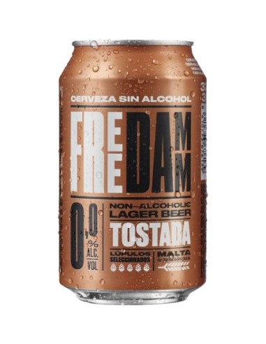 Cerveza tostada 0% alcochol Free Damm 6 ud x 33 ml