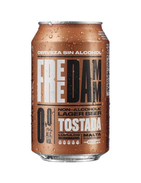 Cerveza tostada 0% alcochol Free Damm 6 ud x 33 ml