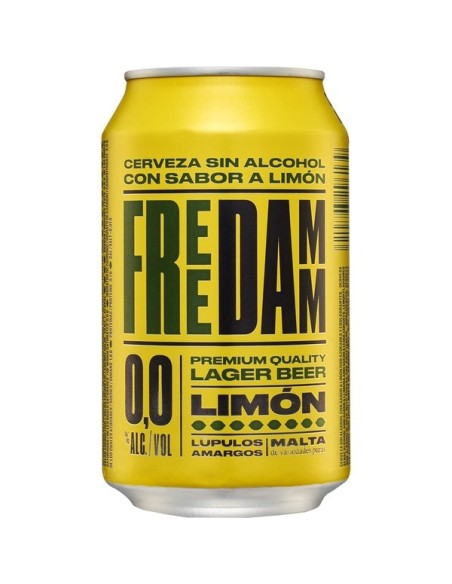 Bière citron 0% d´alcool Free Damm 6 ud x 33 ml