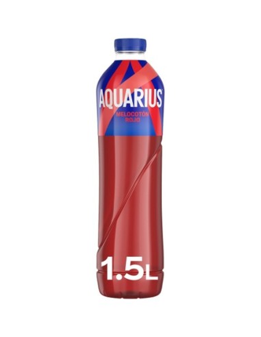 Aquarius sabor melocotón rojo 1,5 l.