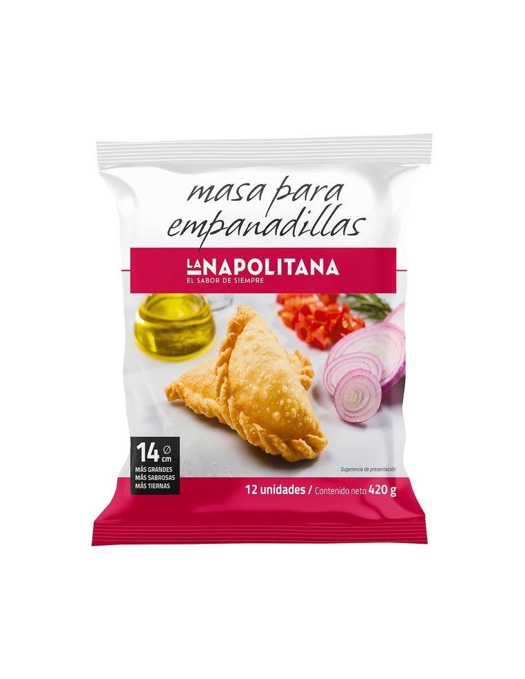 Masa empanadillas XL La Napolitana 12 Ud. 420 Gr.