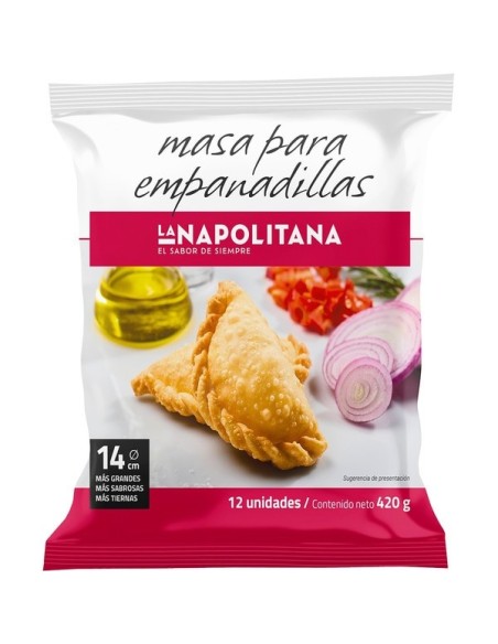 Masa empanadillas XL La Napolitana 12 Ud. 420 Gr.
