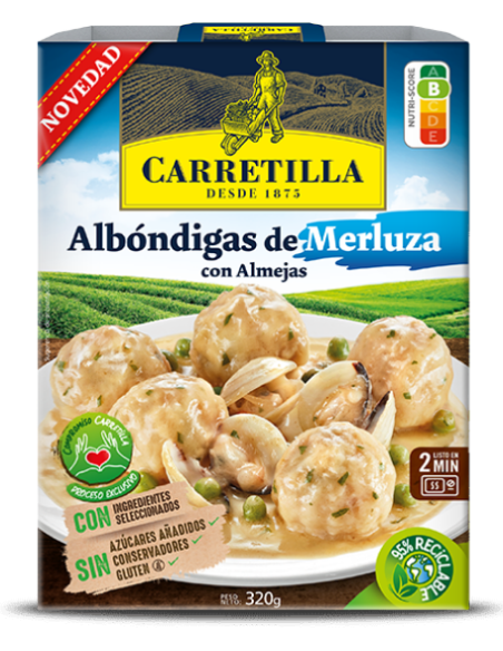 Albóndigas de merluza con almejas Carretilla 320 gr