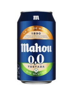 Geröstetes 0,0 glutenfreies Bier Mahou 8 ud. x 33 cl.