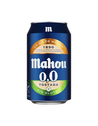 Toasted 0.0 gluten-free beer Mahou 8 ud. x 33 cl.