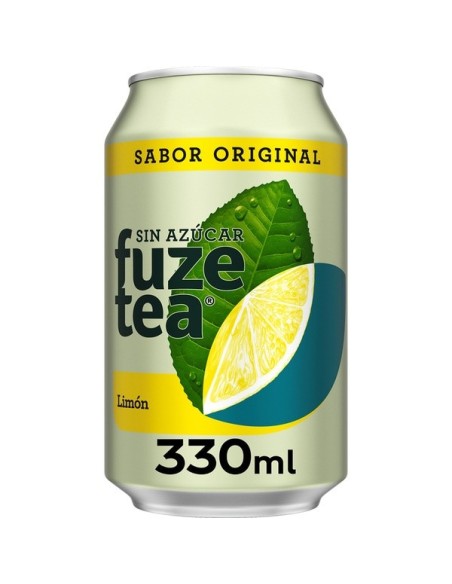 Zuckerfreier Zitronentee Fuze Tea 33 cl.