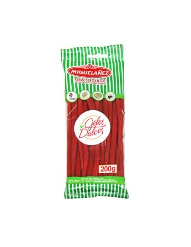 Twisted red licorice Miguelañez 200 gr
