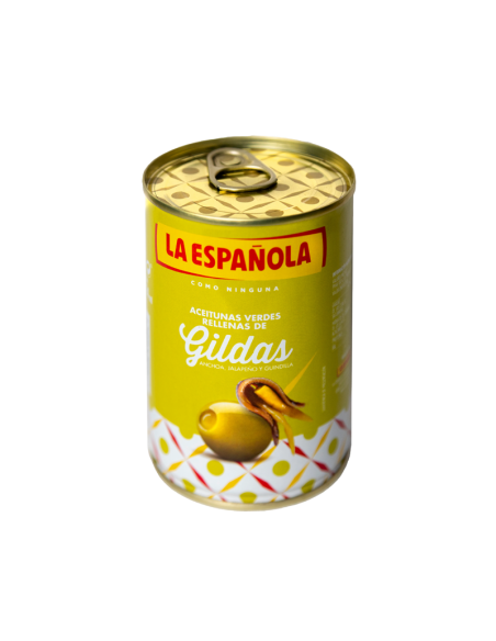 Aceitunas verdes rellenas de Gildas La Española