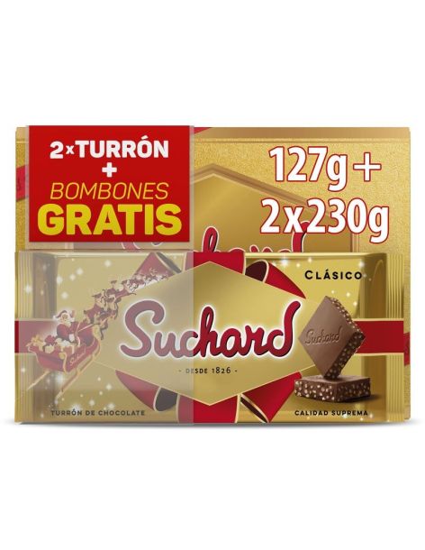Pack 2 ud. Suchard Classic Nougat 230 gr + free chocolates 127 gr