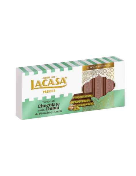 Turrón de chocolate estilo Dubái Lacasa 225 gr.