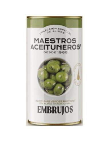 Olives vertes cassées Embrujos de los Maestros Aceituneros 700 gr.