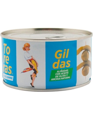 Gildas Toreras aliñadas con aceite de oliva Kombo
