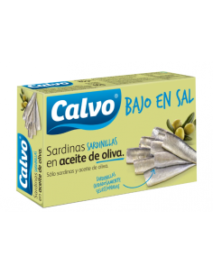 Sardines Calvo à faible teneur en sel à l´huile d´olive