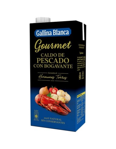 Caldo de pescado con bogavante Gourmet Gallina Blanca
