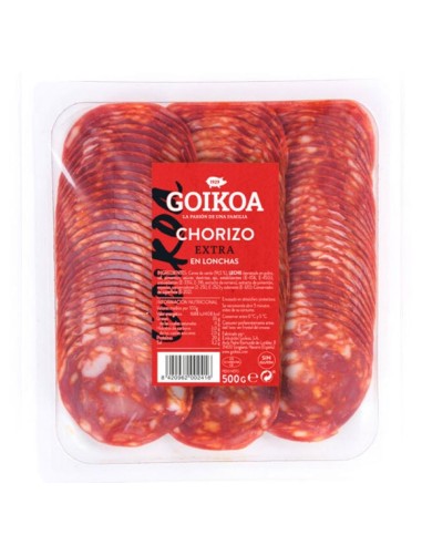 Wurst extra in Scheiben geschnitten Goikoa 500 gr.