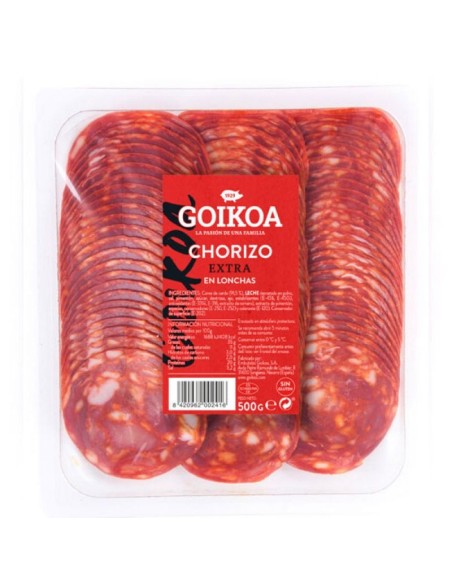Wurst extra in Scheiben geschnitten Goikoa 500 gr.