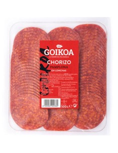 Chorizo de Pamplona en lonchas Goikoa