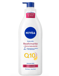 Body Milk Reafirmante Nivea Q10 Piel Dries 400 ml.