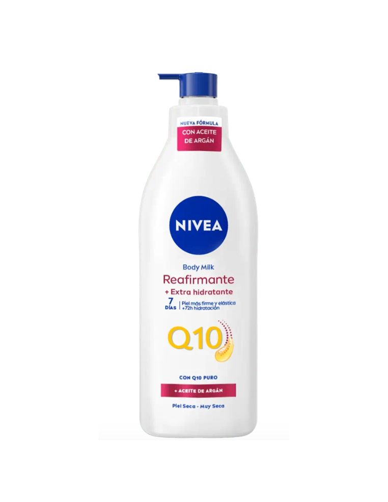 Body Milk Reafirmante Nivea Q10 Piel Seca 400 ml.