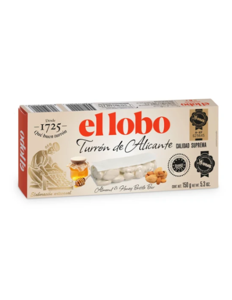Turrón de Alicante El Lobo 150 gr.