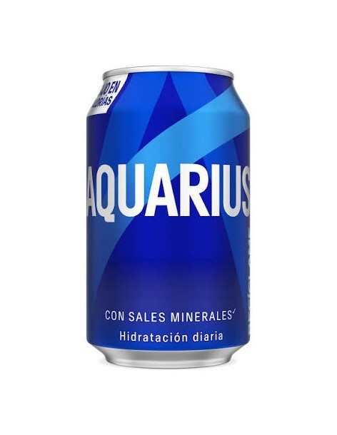 Aquarius 33 cl lemon flavor.Pack 8 cans