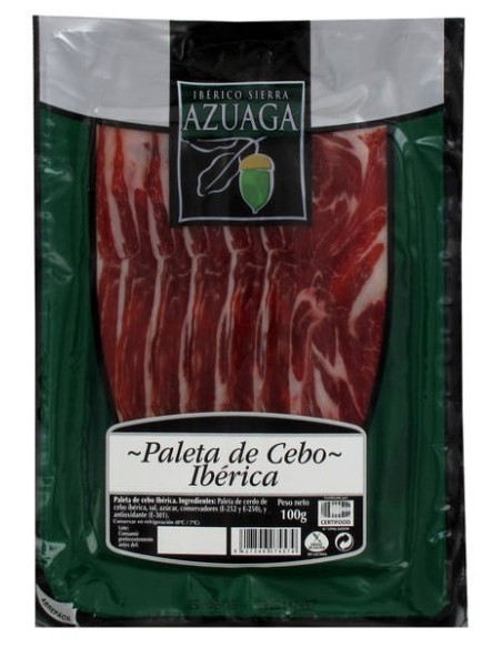 Paleta Ibérica de cebo loncheada Sierra Azuaga 100 gr.